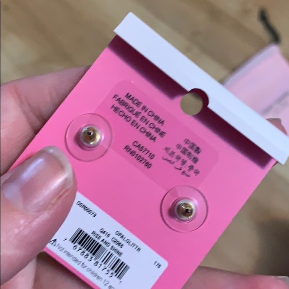 Kate spade rise snd shine opal glitter studs new! - Picture 6 of 7